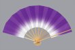 画像1: 舞扇【踊り舞扇子】※ぼかし紫 (1)