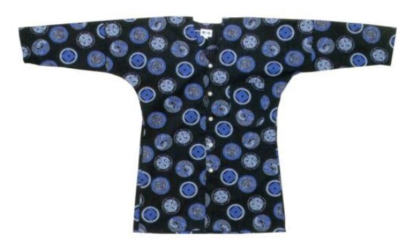 画像1: 大人用鯉口シャツ（家紋） (1)