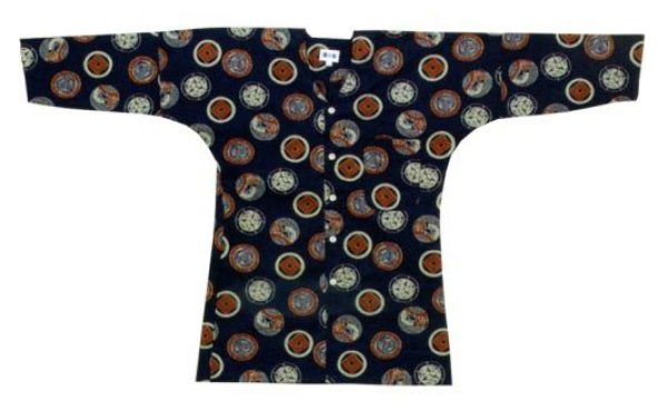 画像1: 大人用鯉口シャツ（家紋） (1)