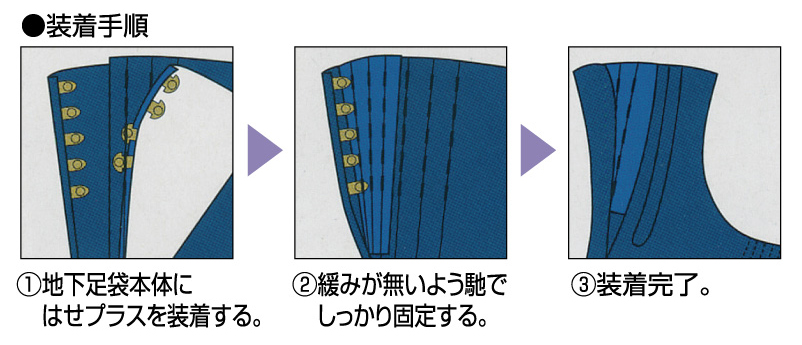 色んな地下足袋のふくらはぎを調整出来るはせプラスをセール特価で激安販売【こいくちや】